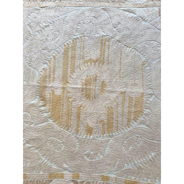 Hand-Embroidered Suzani from Uzbekistan, circa mid-1960s. Dimension; 57'' x 58'' inches / 144 x 147 cm / 4'9'' x 4'10''...