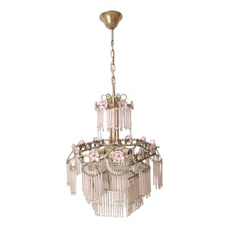 Princess Pink Pendant Lamp from Palwa, 1950s For Sale