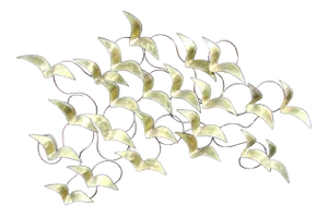 Modern Design Curtis Jere Hanging Sculpture of Birds