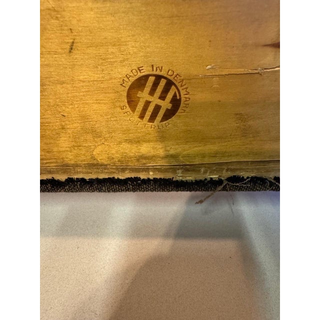 Brown Vintage Mid-Century Danish Stool, 1960s For Sale - Image 8 of 18
