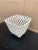 French Country Trompe l'Oeil Porcelain Rope Basket Cachepot For Sale - Image 4 of 12