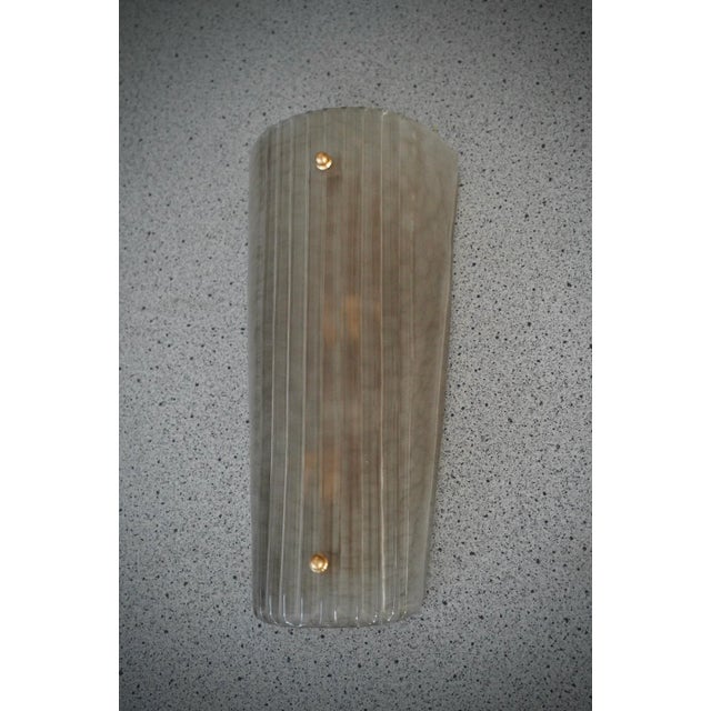 Smoky Murano Glass and Brass Wall Light, 2000 For Sale - Image 9 of 9