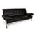 Modern Black Leather Two-Seater Sofa with Manual Function from Jori For Sale - Image 3 of 18