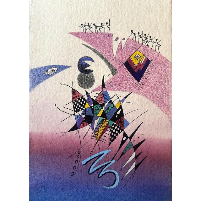 Gerald Rumata, Untitled, Mixed Media, Signed For Sale - Image 4 of 5