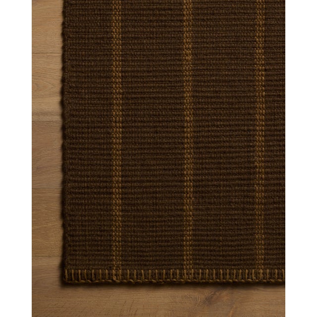 Loloi Rugs Amber Lewis x Loloi Harlan Espresso / Toffee 5'-6" x 8'-6" Area Rug For Sale - Image 4 of 5
