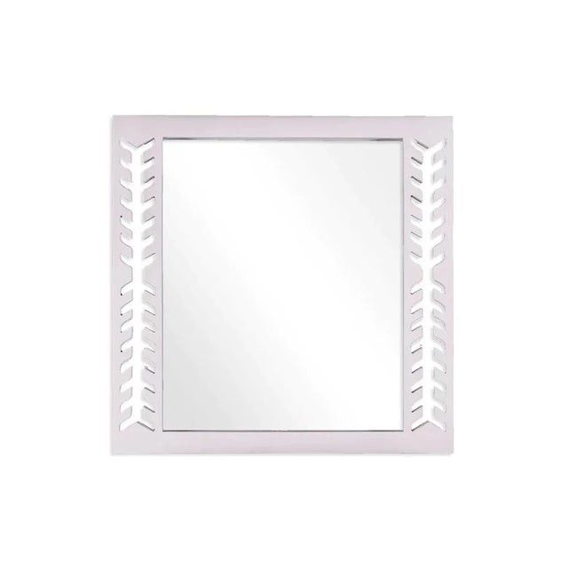 Contemporary Fleur Home Audubon Spruce Square Mirror in Lite Lavender, 24x24 For Sale - Image 3 of 3