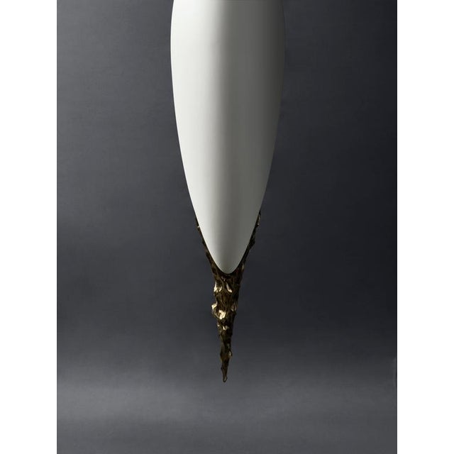LV-426 Pendant in Patinated Cast Bronze by William Guillon For Sale - Image 4 of 11