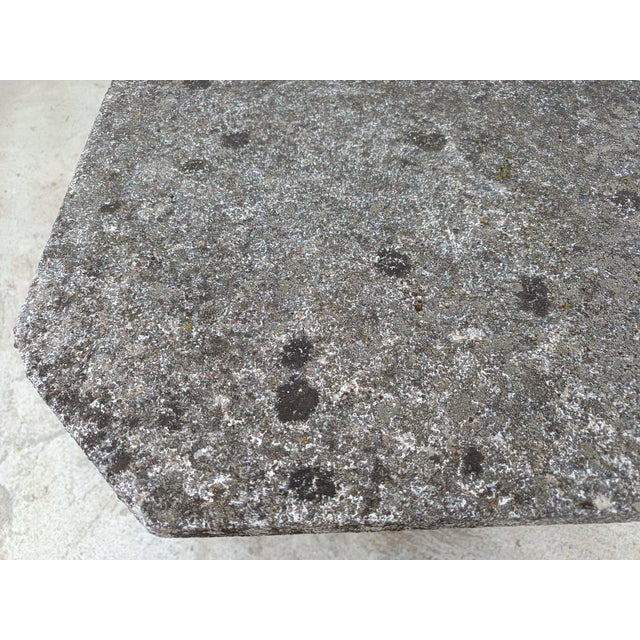 Gray Brutalist Tree Trunk Concrete Garden Table, 1950s For Sale - Image 8 of 17