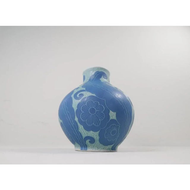 Gustavsberg Art Deco Vase by Josef Ekberg for Gustavsberg, Sweden, 1922 For Sale - Image 4 of 11