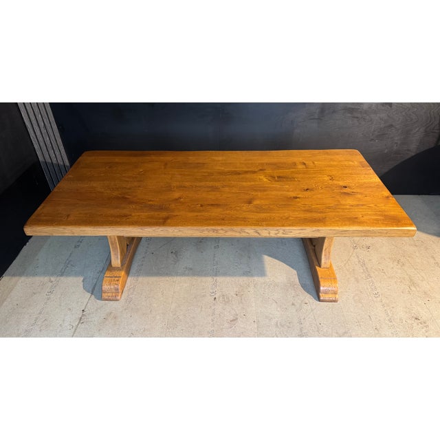 1930s Oak Farmhouse Dining Table, 1930s For Sale - Image 5 of 14