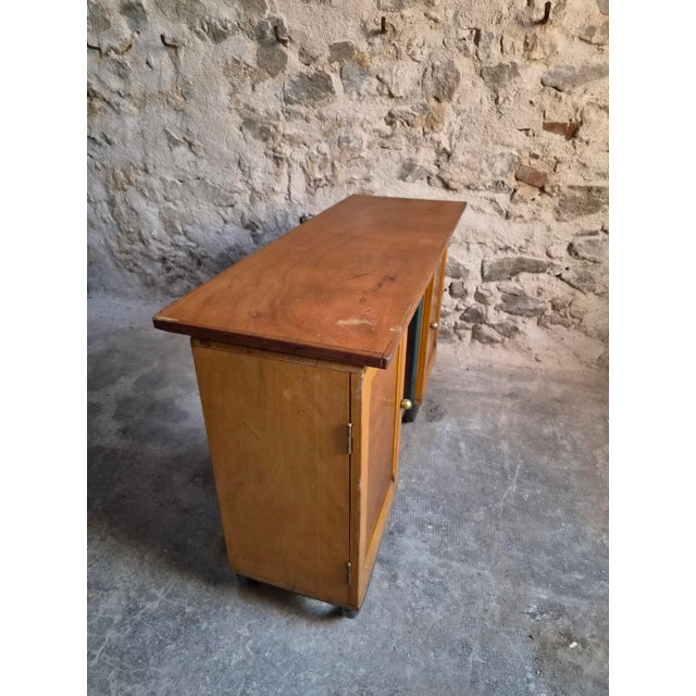French Modern Beech and Tubular Steel Writing Desk, 1930s For Sale - Image 6 of 18