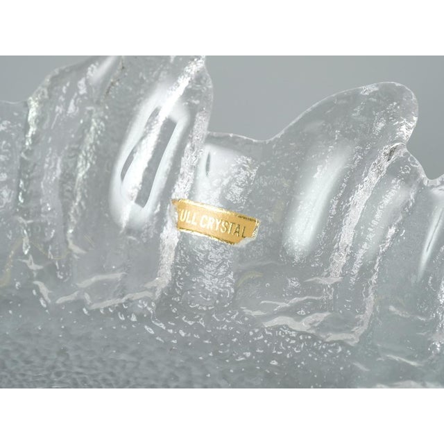 Glass Swedish Crystal Bowl by Christer Sjögren for Lindshammar For Sale - Image 7 of 12