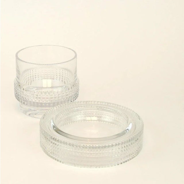 1960s Crystal Ashtray and Glass from Peill & Putzler, 1960s, Set of 2 For Sale - Image 5 of 5