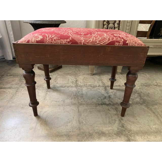 Here we have an antique French Bidet stool or bench. Originally, this would've had a porcelain bowl resting in the curved...
