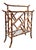 Vintage Faux Burnt Bamboo Chinoiserie Style Magazine Rack Modern Design For Sale