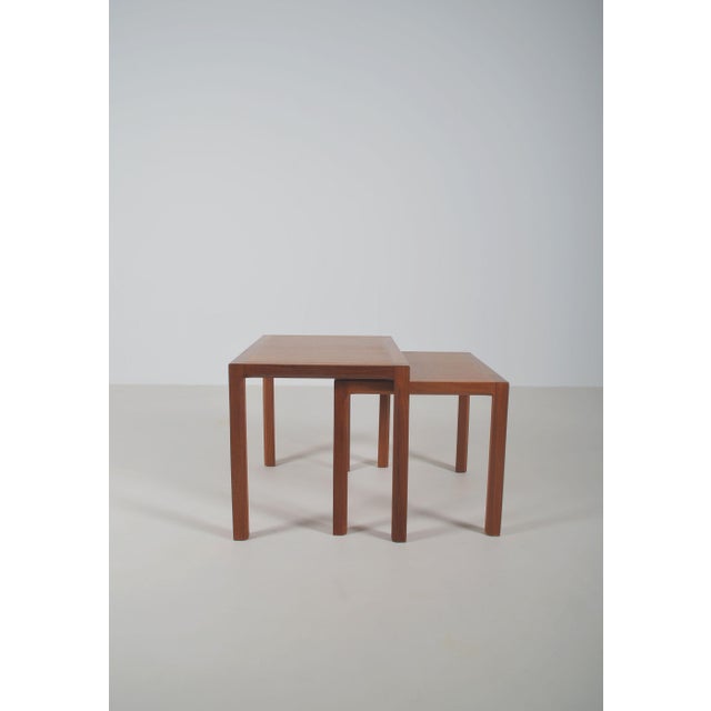Danish Nesting Tables by Kai Kristiansen for Vildbjerg Møbelfabrik, 1960s, Set of 2 For Sale - Image 4 of 8