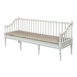 18th Century Swedish Gustavian Painted Settee ~ Neoclassical Design