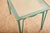 Green Side Table in Green Lacquered Wrought Iron and Sand-Colored Glass Top For Sale - Image 8 of 12