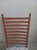 Brown Vintage Ladder Back Dining Chair Wood Frame Upholstered Seat Set of 4 For Sale - Image 8 of 8