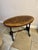 Mid 19th Century Antique Victorian Burr Walnut Inlaid Oval Occasional Table, 1860 For Sale - Image 5 of 9