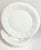 White Ironstone Plates- Set of Six For Sale - Image 9 of 12