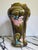 Art Nouveau majolica vase, Gustave de Bruyn Height 28 cm Maximum diameter approximately 15 cm In very good condition with...
