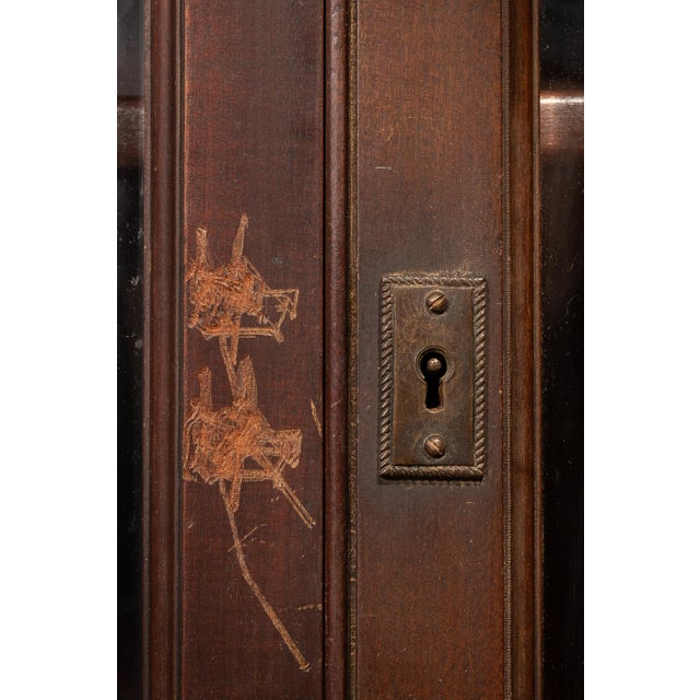 Early 20th Century Monumental Renaissance Revival Carved Wood Library Display Cabinet For Sale - Image 10 of 14