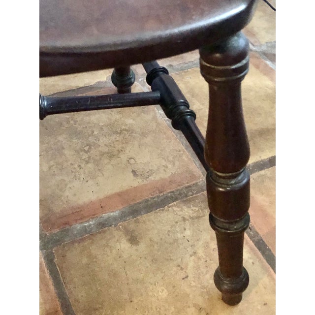 Brown 1920s Windsor Comb Back Arm Chair, in the Style of Stickley For Sale - Image 8 of 12