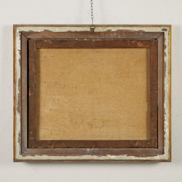 Winter Landscape, Oil on Canvas, 19th Century For Sale - Image 10 of 11