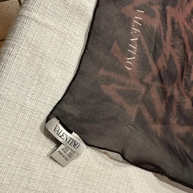 A Vintage 1980s Silk Scarf by Valentino For Sale - Image 11 of 11