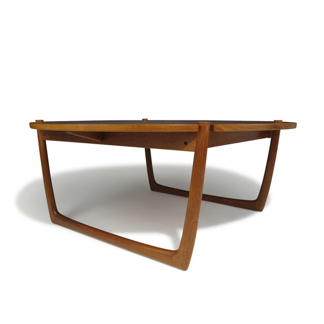 Mid 20th Century C. 1955 Peter Hvidt for France & Daverkosen Solid Teak Round Coffee Table For Sale - Image 5 of 10