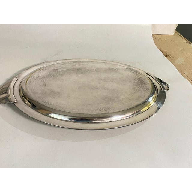 Art Deco Tay in Silver-Plated Metal, France, 1940s For Sale - Image 6 of 15