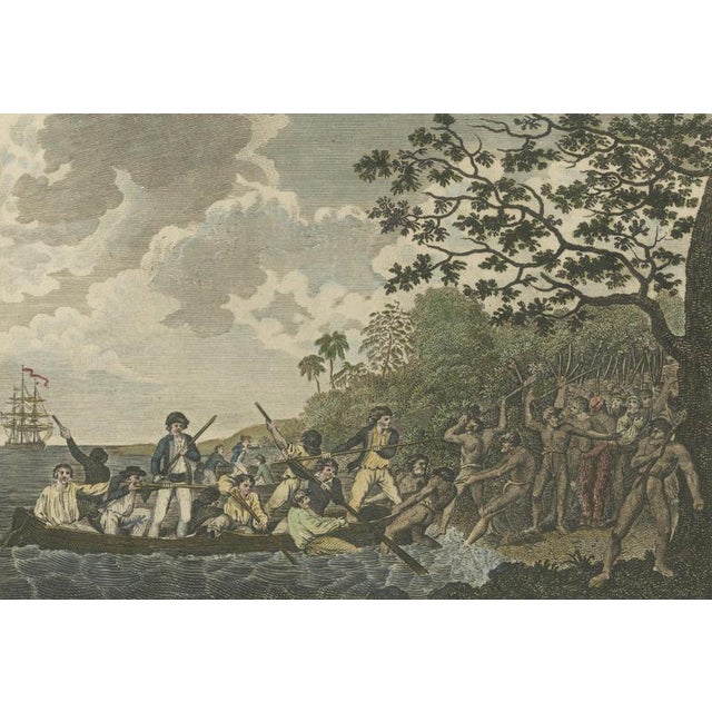 Captain Cook in the New Hebrides Tanna Landing and Erromango Escape from Bankes’s New System of Geography, 1780, Set of 2 For Sale - Image 10 of 12