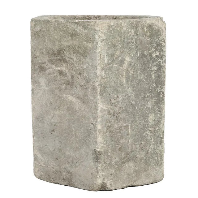 Outdoor Planters in Reconstituted Stone, Set of 2 For Sale - Image 3 of 11