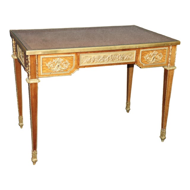 Bronze Mounted Writing Desk Attributed to Linke Manner of Jean Henri Riesner For Sale