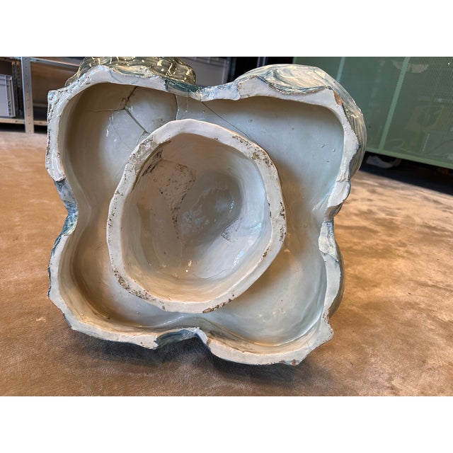 Italian Art Nouveau Glazed Ceramic Centerpiece, 1900 For Sale - Image 17 of 18