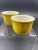 Traditional Early 20th Century Empire Ware Yellow Trinket Dishes- a Pair For Sale - Image 3 of 12