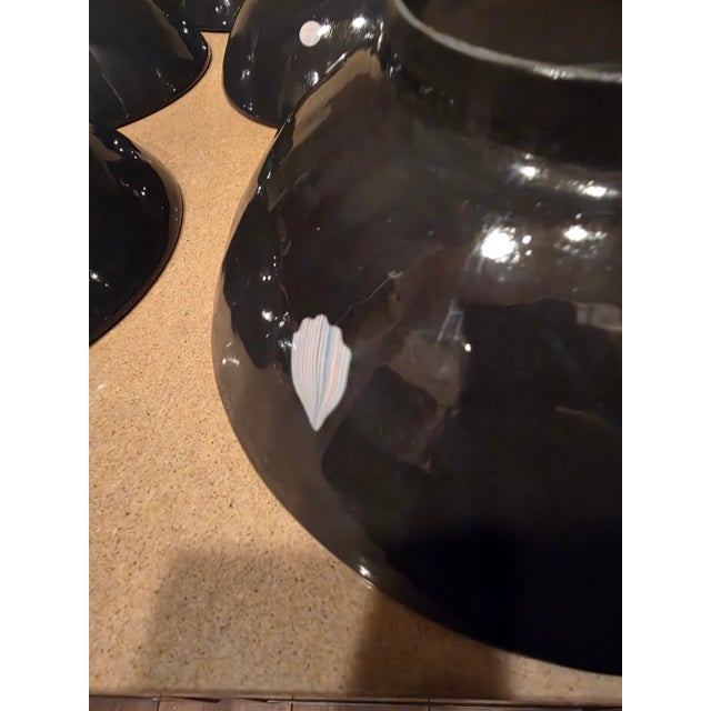 Modern Austin Texas Art Pottery Serving Set by Sunyong Chang of Ginko Studios - Set of 9 For Sale - Image 3 of 11