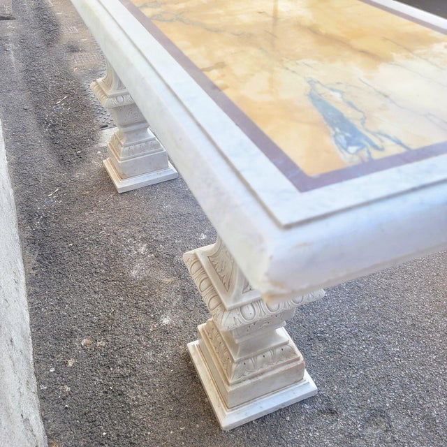 Large Antique Marble Console Table, 1800s For Sale - Image 15 of 18