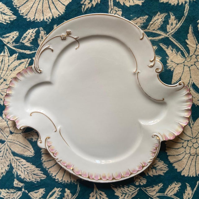 Ceramic French Porcelain Artichoke Asparagus Plates from Haviland Limoges, 1930, Set of 3 For Sale - Image 7 of 10