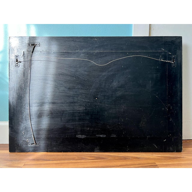 Tan Oversized Vintage Shell-Encrusted Wall Mirror – Coastal / Nautical / Boho Beach House Style For Sale - Image 8 of 11