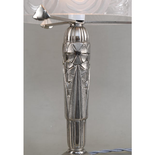 French Art Deco Lamp by Luiz - 1930 France For Sale - Image 12 of 16