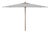 Aklin 6.5Ft X 10Ft Rectangle Wooden Pulley Market Umbrella (No Tilt), Grey For Sale