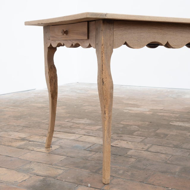 Wood Antique Extendable Oak Farmhouse Table, France, 1880 For Sale - Image 7 of 10