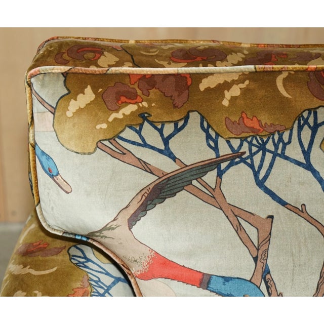 New George Smith "Flying Ducks" Upholstered Armchairs & Ottoman Footstool For Sale - Image 10 of 18