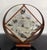 1970s Ann Wiseman Kinetic Sand Fountain Sculpture in Walnut, Lucite, and Brass For Sale - Image 4 of 9