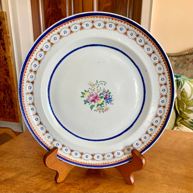 Chinese Chinese Export Porcelain Plate, Blue and White For Sale - Image 3 of 9