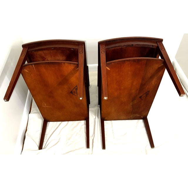 Wood Mid 20th Century Mahogany Side Tables by Mersman - A Pair #7556 For Sale - Image 7 of 11
