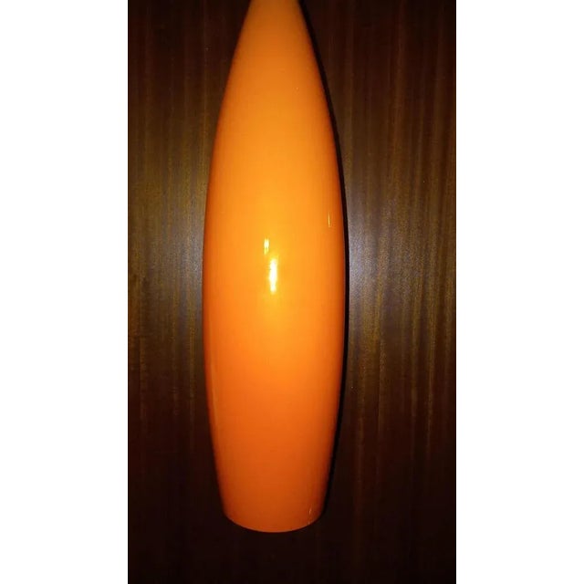 Wood Danish Style Colorful Pendant Lamps, Set of 3 For Sale - Image 7 of 13