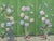 Vibrant Green Chinoiserie Mural | 3-Panel Hand-Painted Peony & Bird Wallpaper For Sale